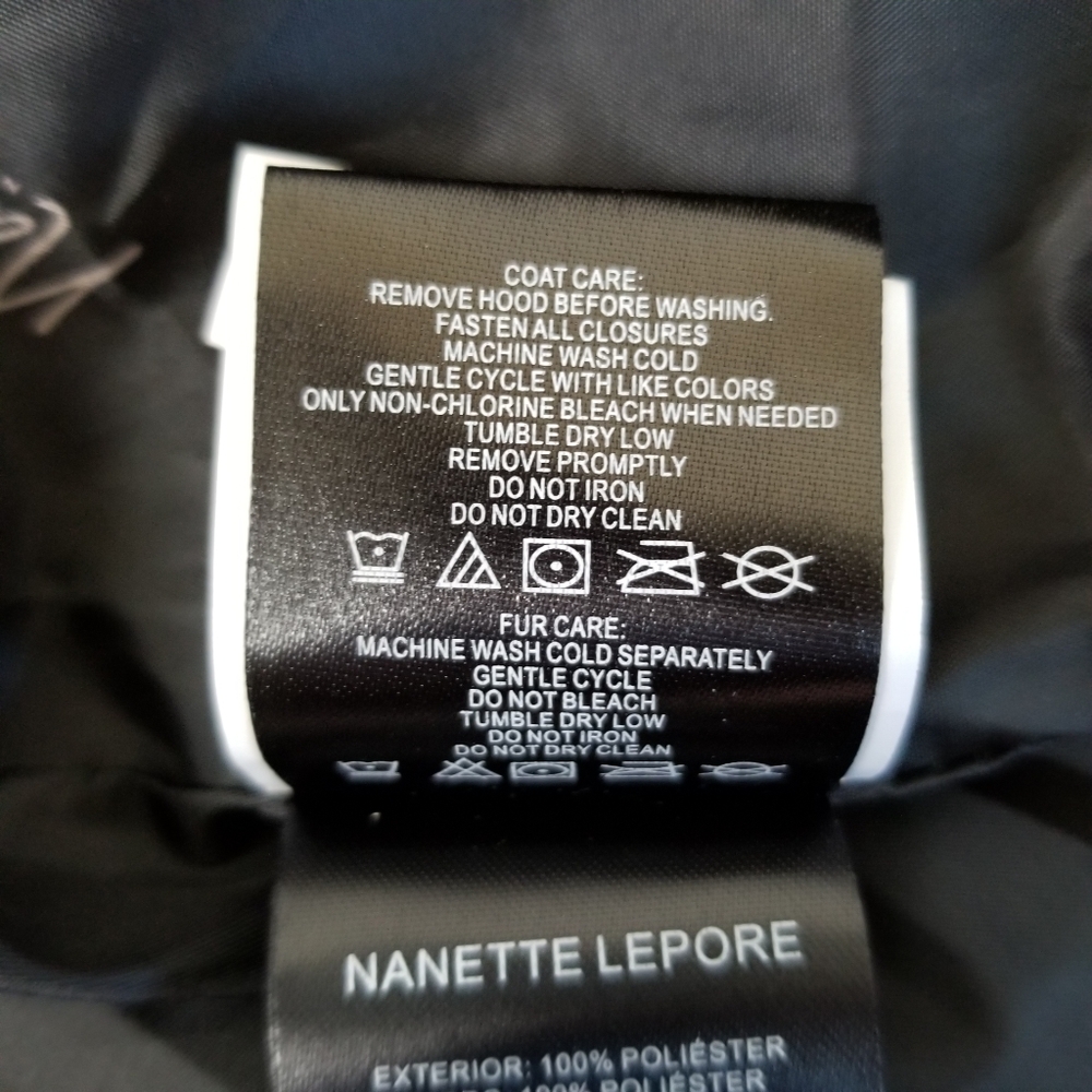 Nanette Lepore Hooded Puffer Coat Belted Size 1X NWT - Picture 4 of 10